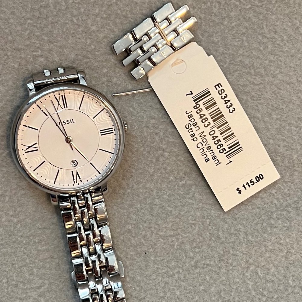 Fossil 34mm Stainless Steel Watch